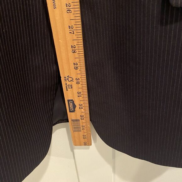 Ralph Lauren LRL Suit Jacket 44L Blue Pinstripe 100% Wool Blazer Sports Coat - Picture 9 of 14